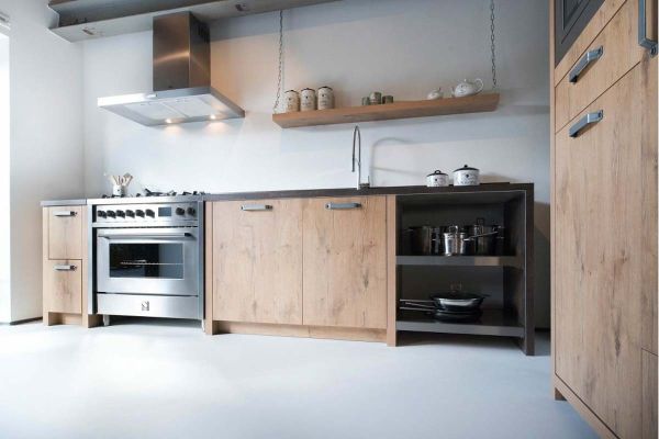 cucina steel in legno 2