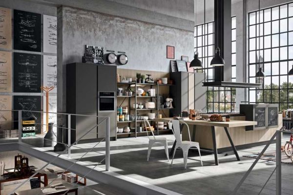 industrial stile cucina